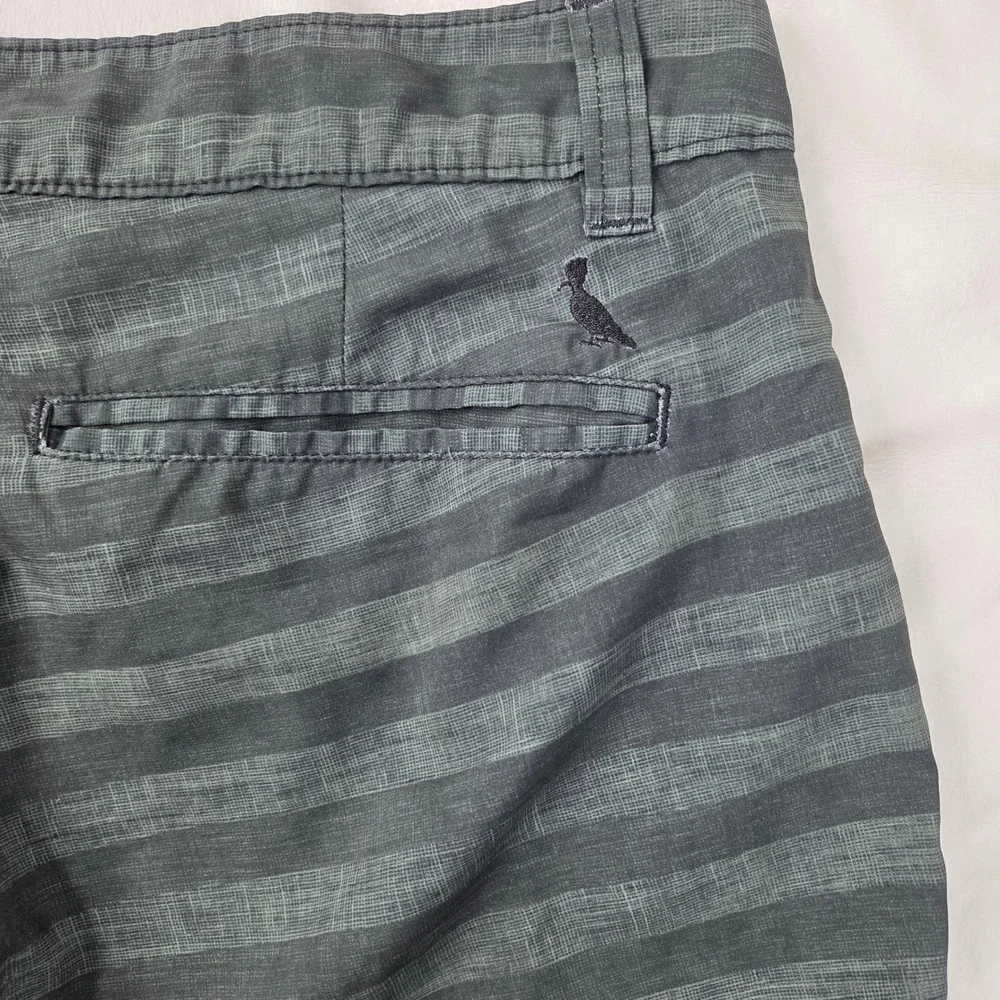 Reserva Shorts Mens 42 Green Excellent Striped Hybrid Board Shorts Stretch